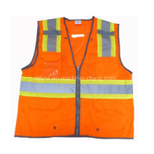 High Visibility Reflective Vest with a PVC Pocket